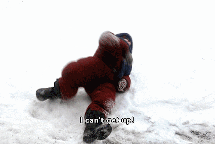 I can't get up