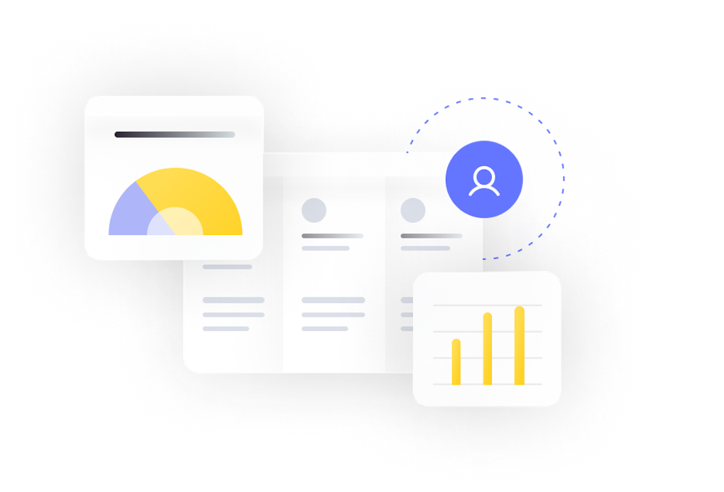 pie chart, dashboard and bar chart