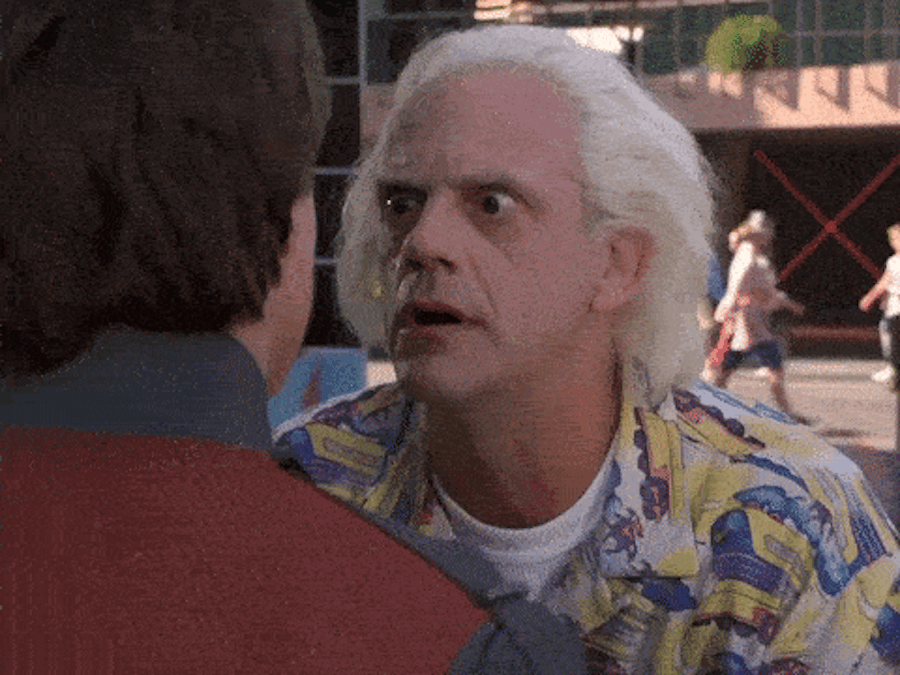 Dr. Emmett Brown asking why