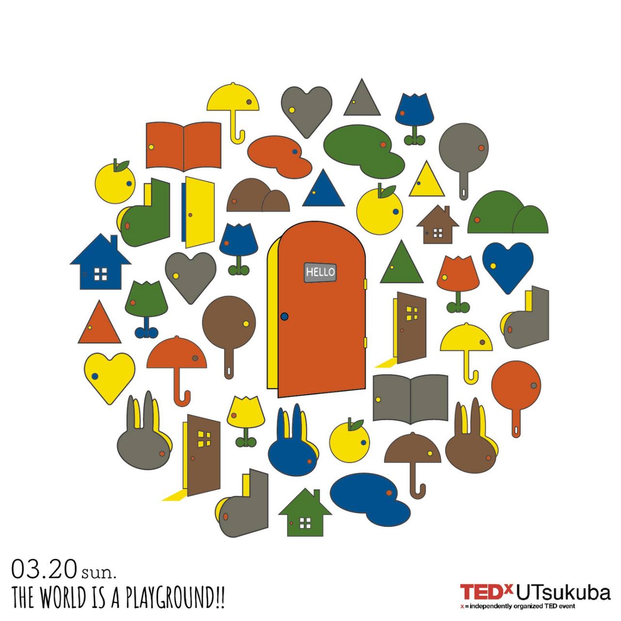 TEDxUTsukuba 2022 The World is a Playground Theme Art
