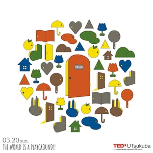 TEDxUTsukuba 2022 The World is a Playground Theme Art