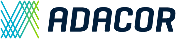 Logo: Adacor mit Schriftzug