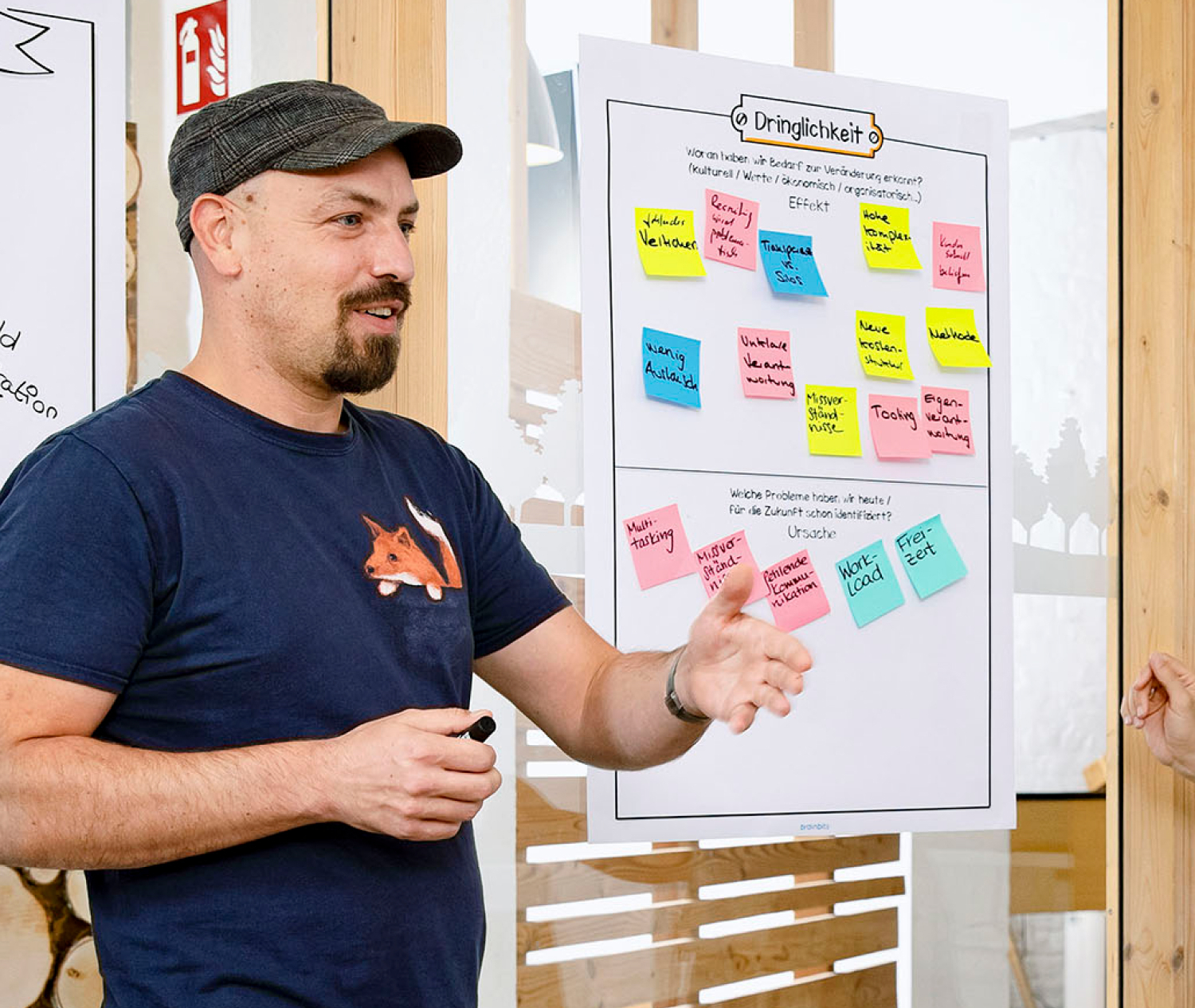 Agile Coach Marian Bosse beim Scrum-Training