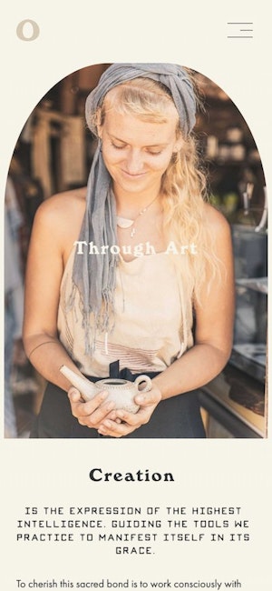 Cardo Utopica Mobile Art Page Web Design