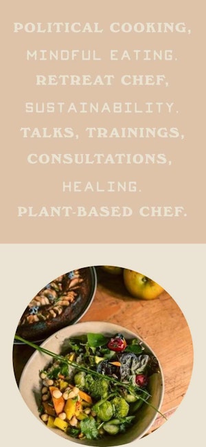 Cardo Utopica plant-based cooking web page design