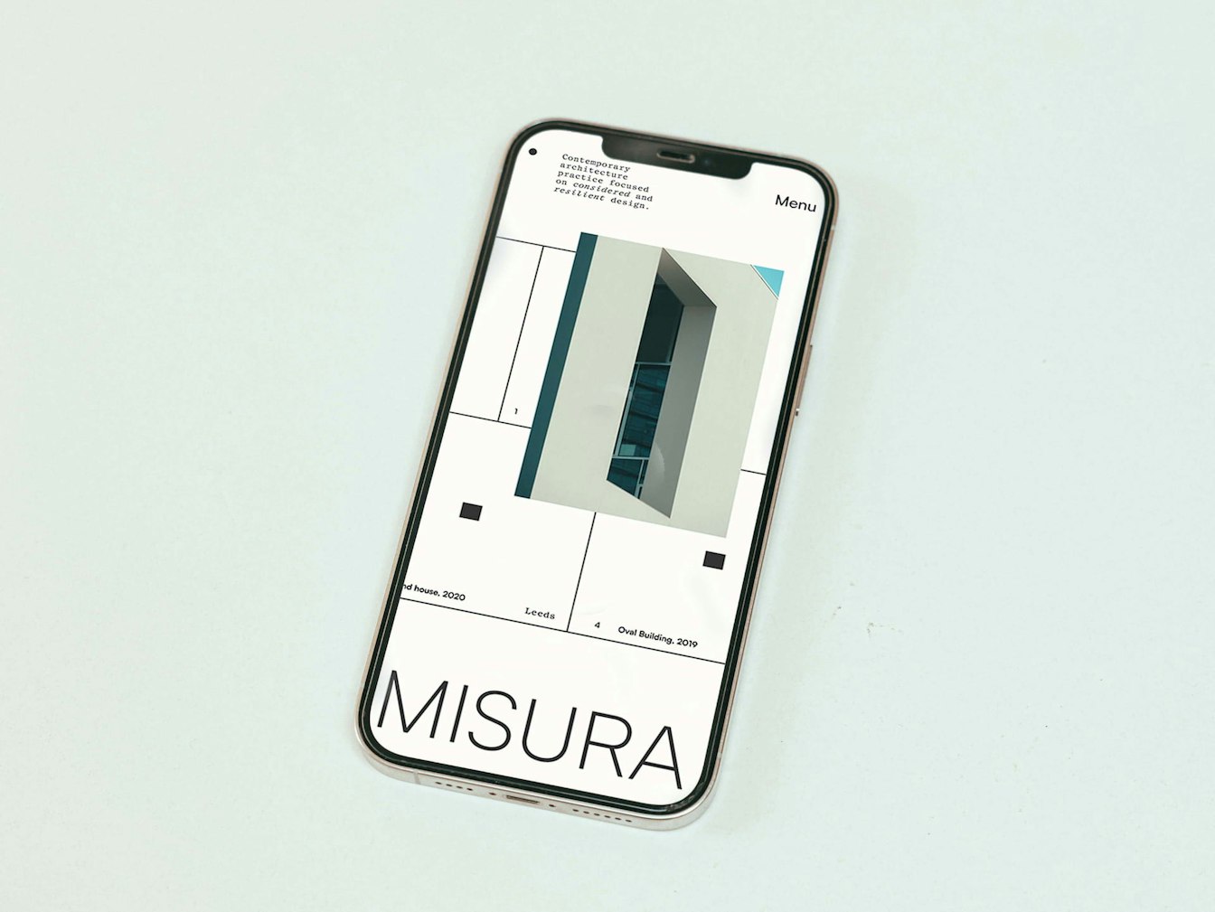 architecture studio mobile website
