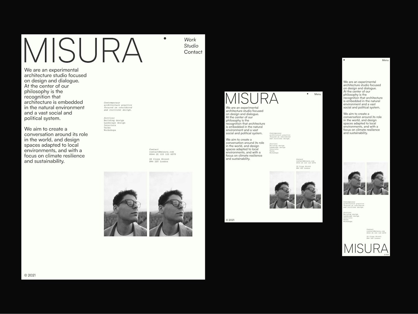 architecture studio responsive website