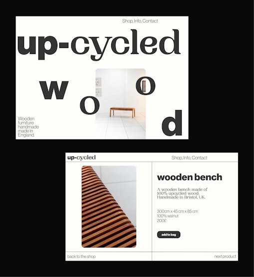 up-cycled web design