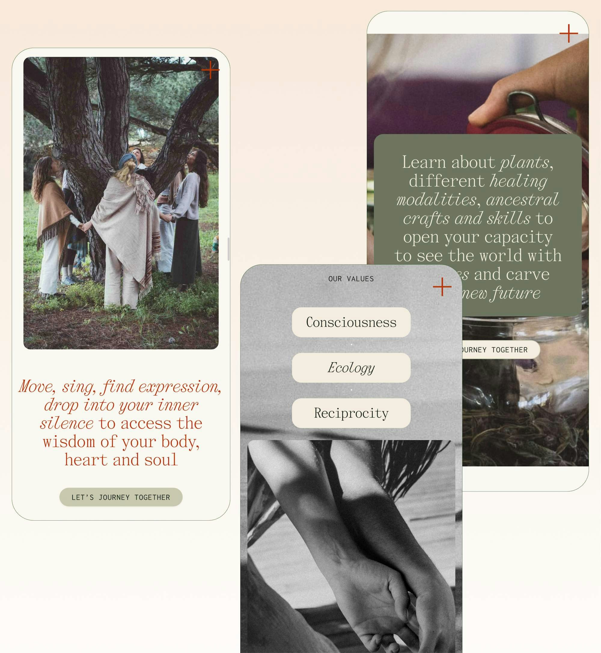 Living as Sacred website