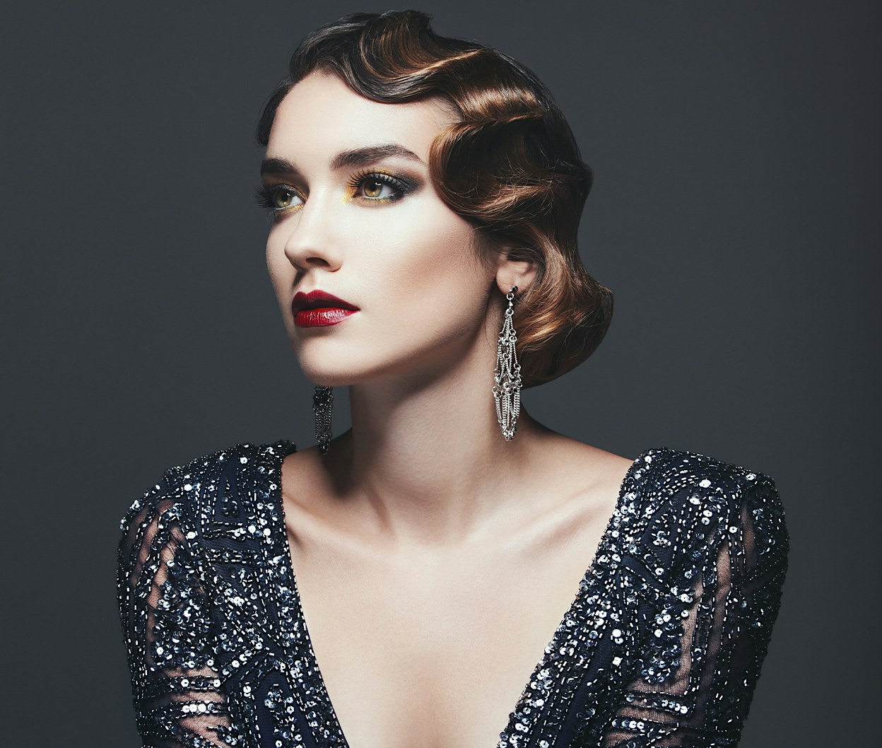 woman with beautiful features after buccal fat removal in houston