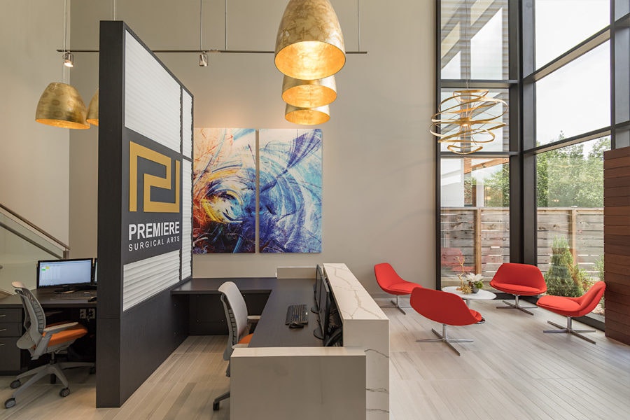 Premier Surgical Arts reception area