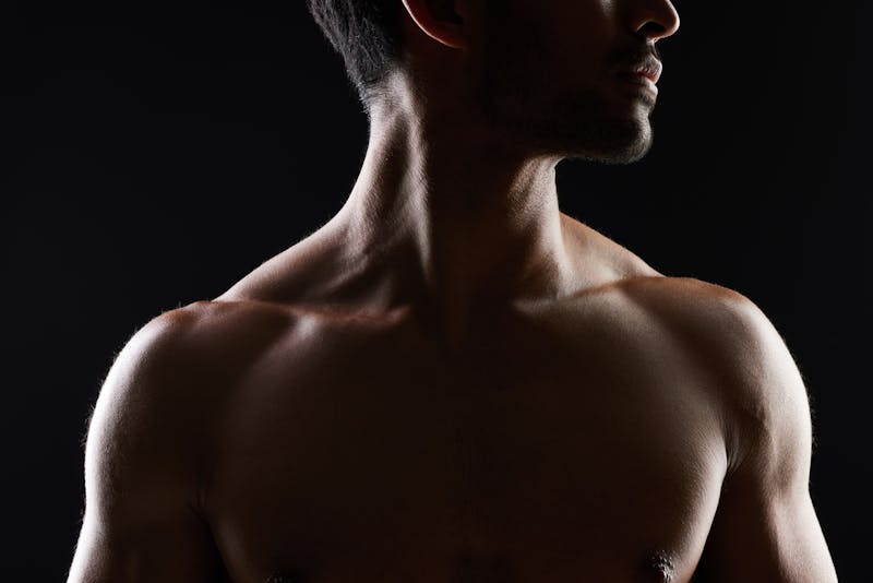 A man's shoulders