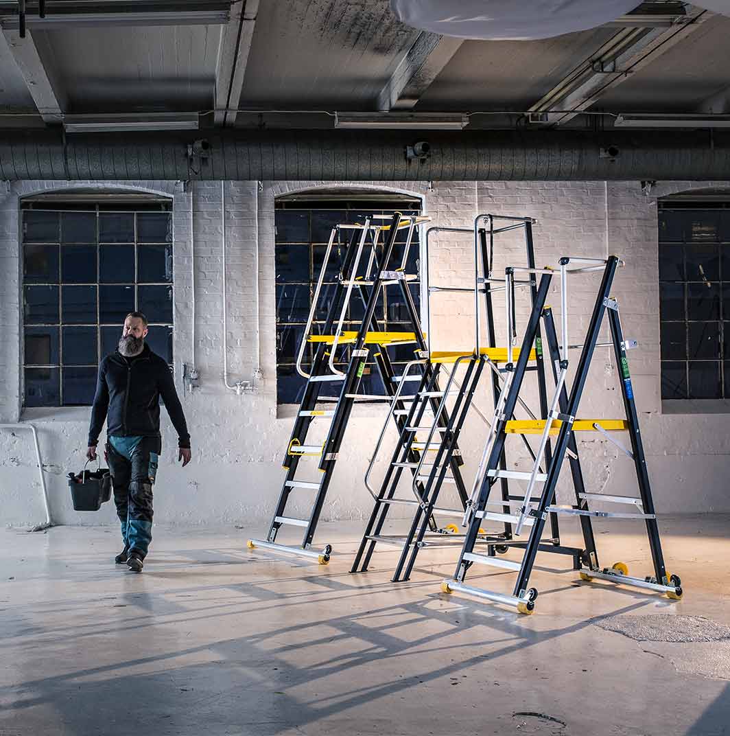 Ladders Sfeomi 3Way 6 Step Ladder Scaffold Tower Platform 2pc