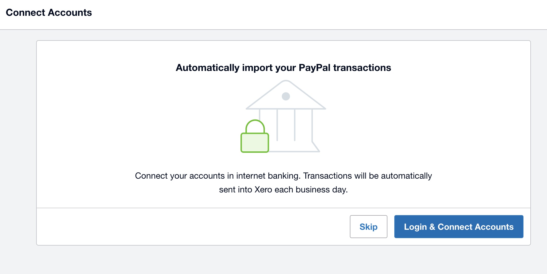 Connect Paypal - XERO