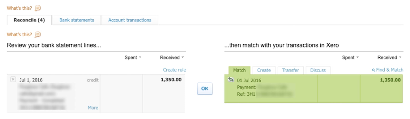 Link Paypal statements