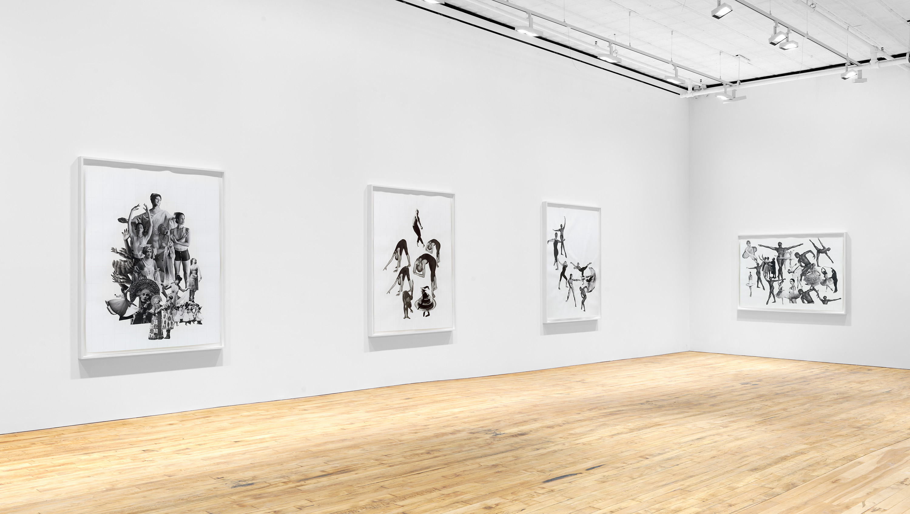 Installation view of the exhibition, Kandis Williams: A Line, at 52 Walker in New York, dated 2021.