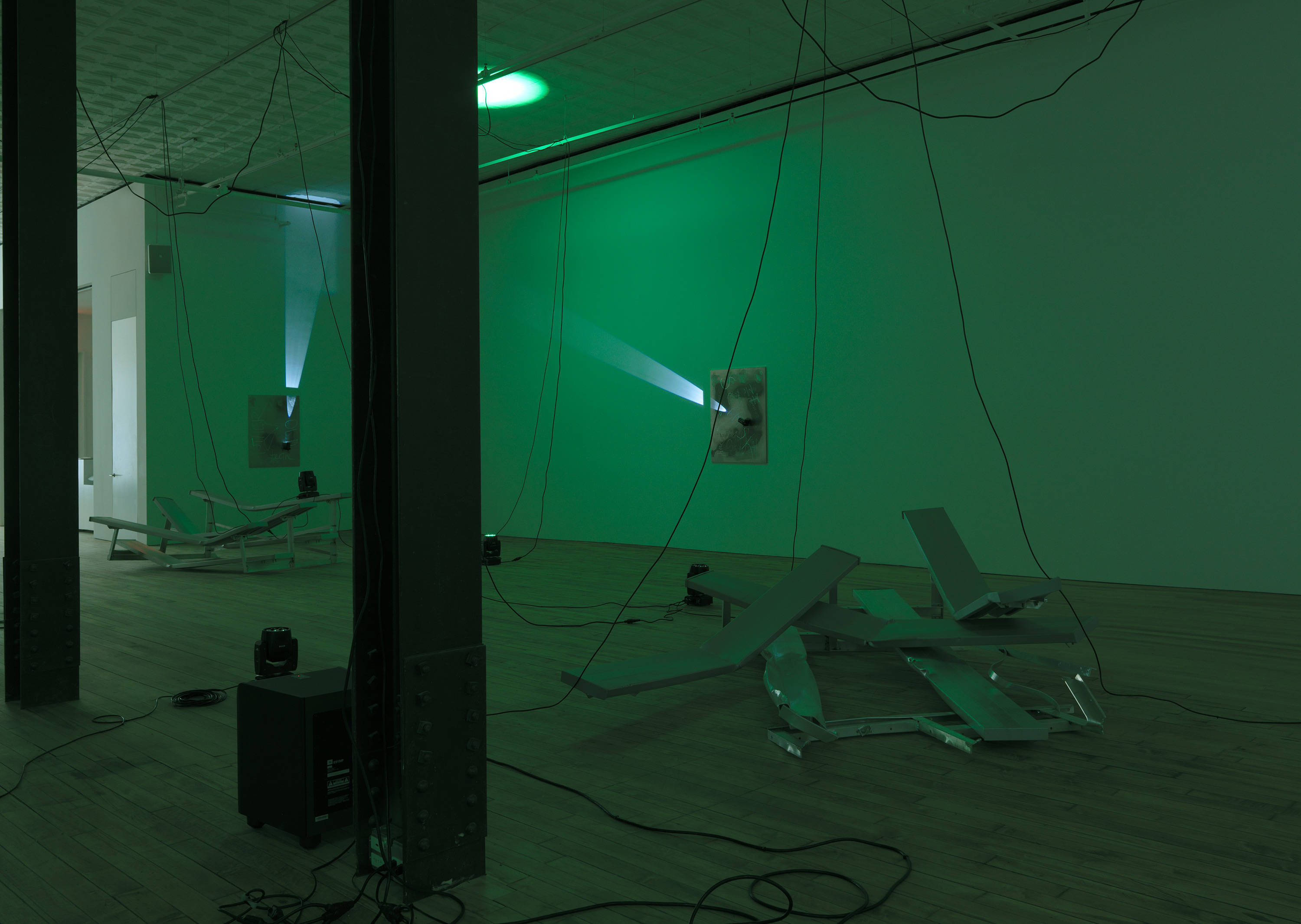 Installation view of the exhibition, Nikita Gale: END OF SUBJECT, at 52 Walker in New York City, dated 2022.