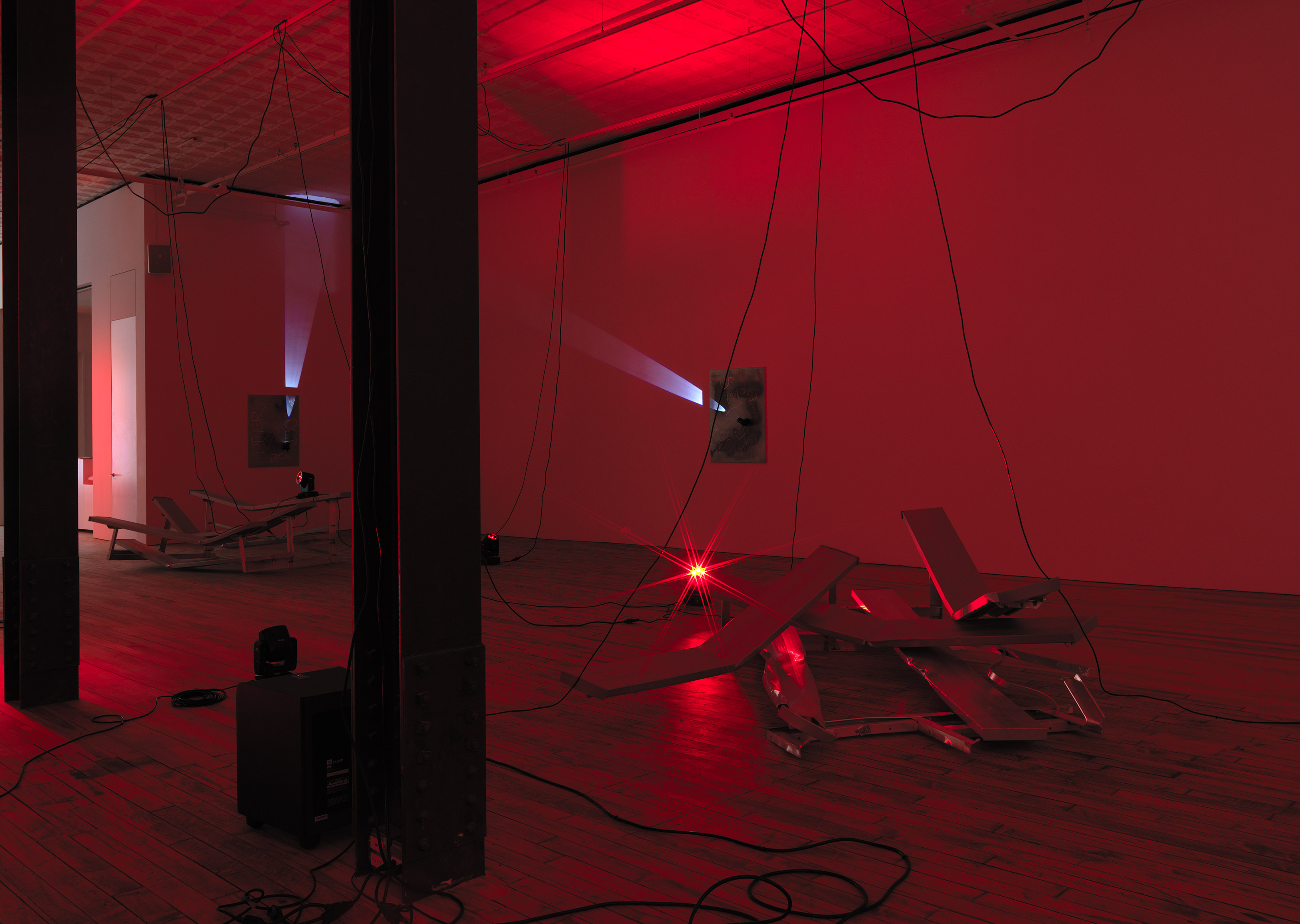 Installation view of the exhibition, Nikita Gale: END OF SUBJECT, at 52 Walker in New York City, dated 2022.