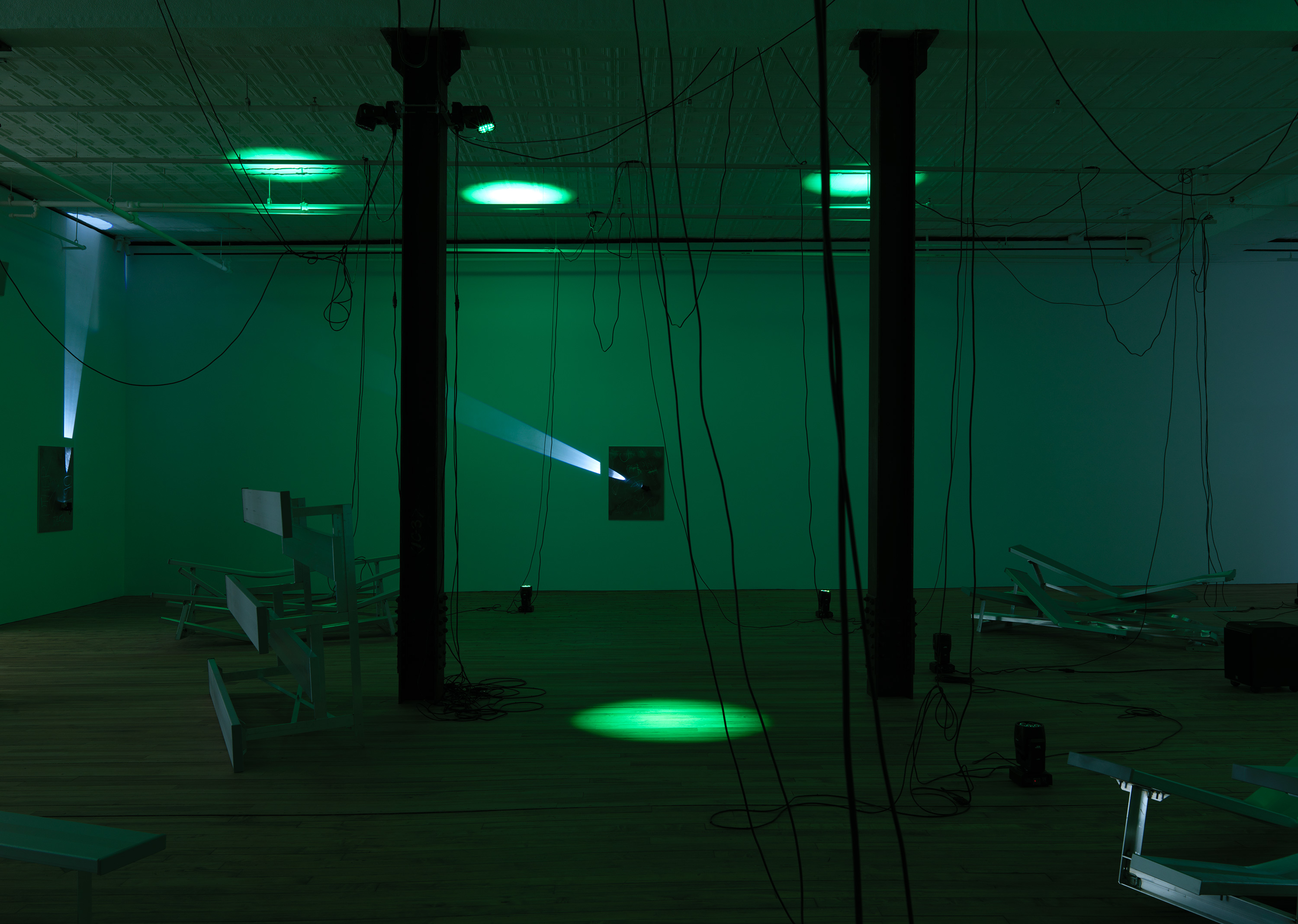 Installation view of the exhibition, Nikita Gale: END OF SUBJECT, at 52 Walker in New York City, dated 2022.