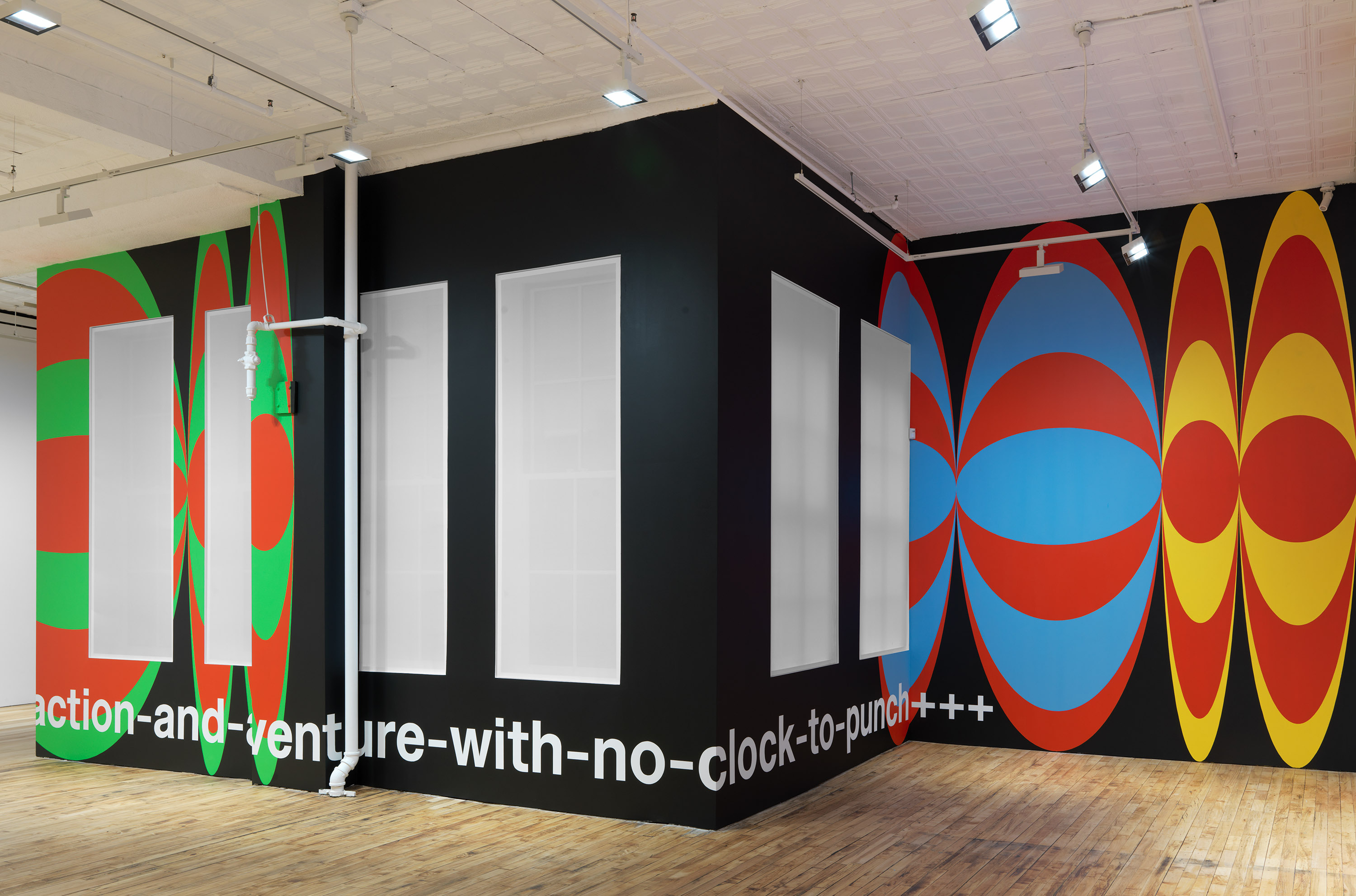 Installation view of the exhibition, Nora Turato: govern me harder, at 52 Walker in New York, dated 2022.