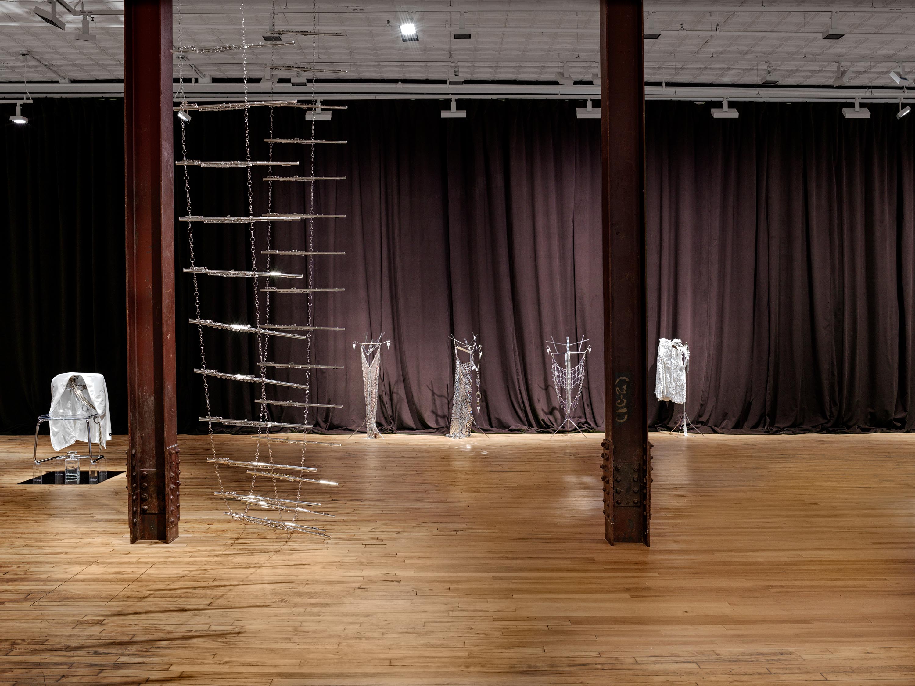 Installation view of the exhibition Kayode Ojo: EDEN, at 52 Walker in New York City, dated 2023.