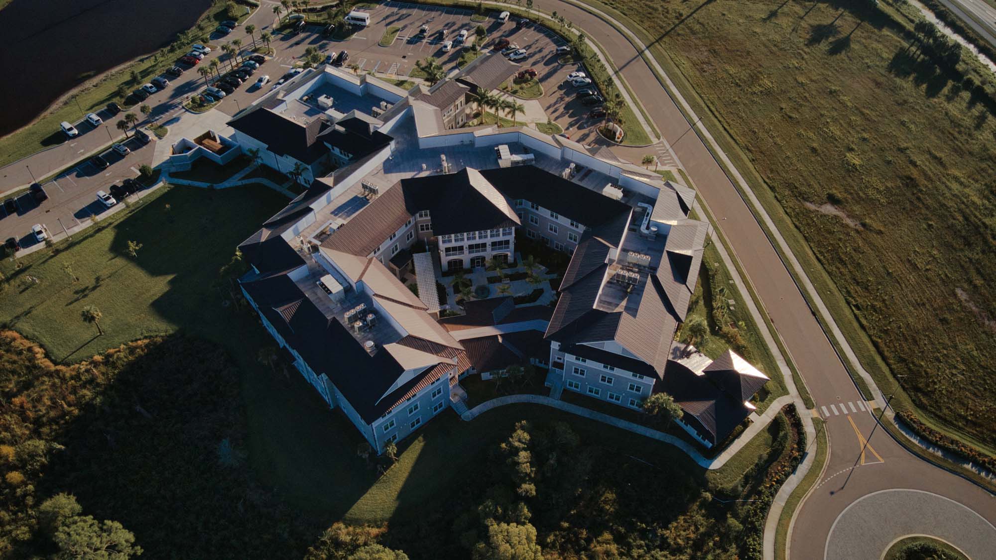 Ariel image of an assisted living facility