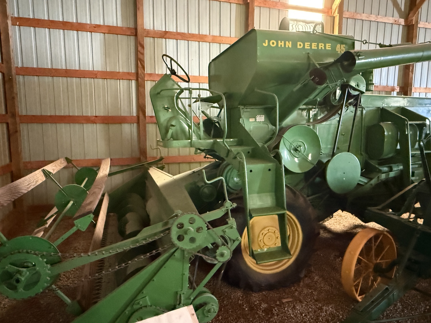 old John Deere tractor