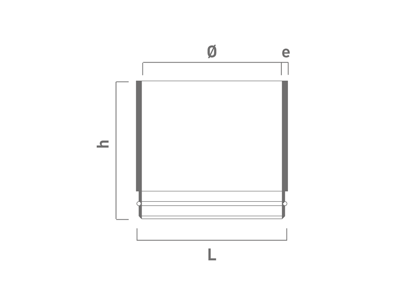 Grey Acum Riser Risers PP Grey for Floor Siphon Boxes | FERSIL - Grupo Fersil