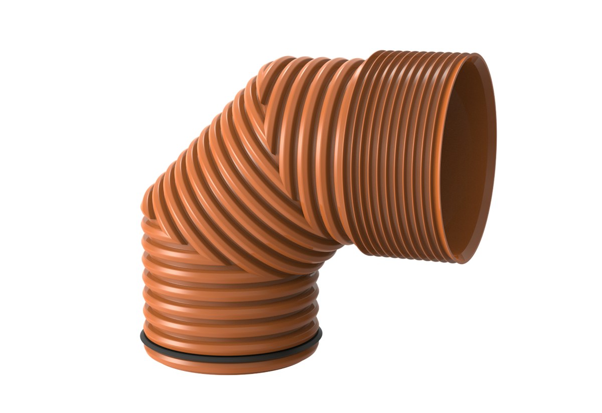 Curvas Duralight 88° SN8 (EN 13476-3) com O-Ring | FERSIL - Grupo Fersil