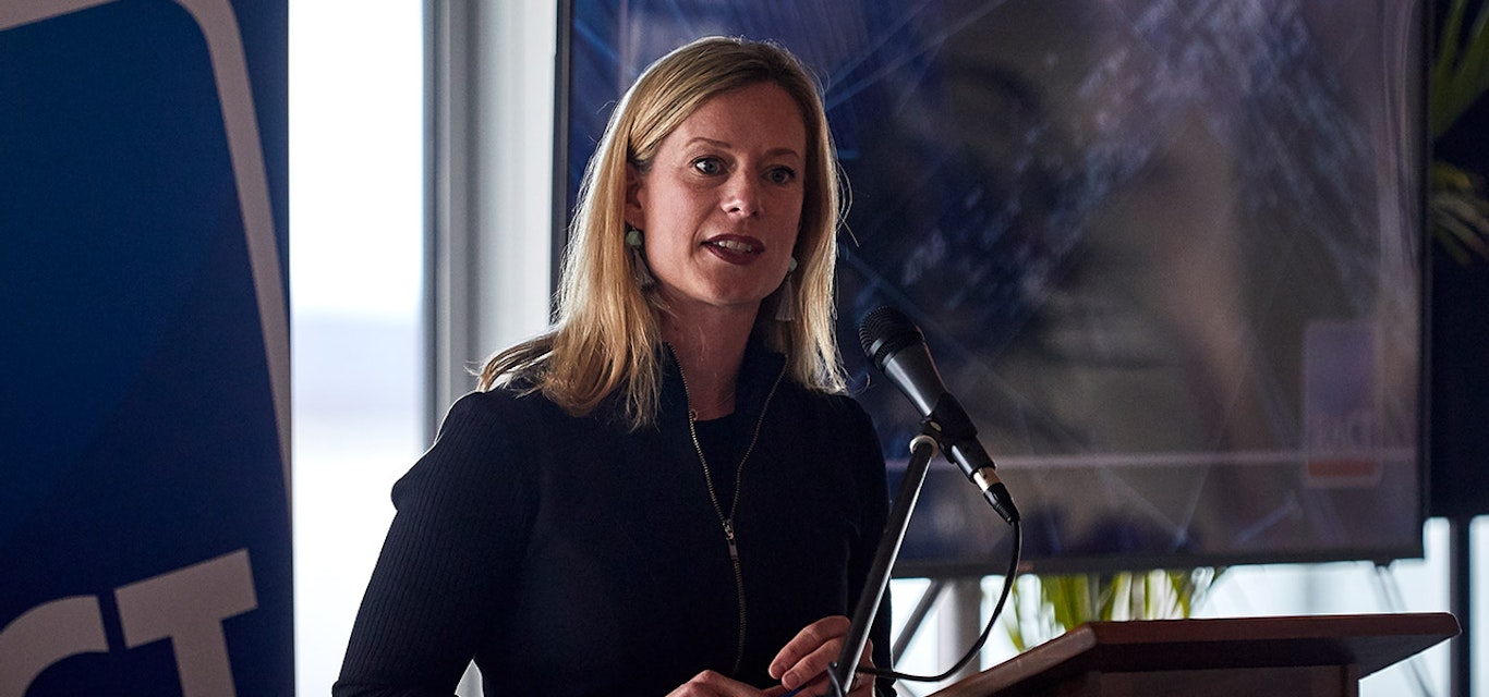 Opposition Leader Rebecca White speaking at the Mobility Futures Forum. Labor leader Rebecca White