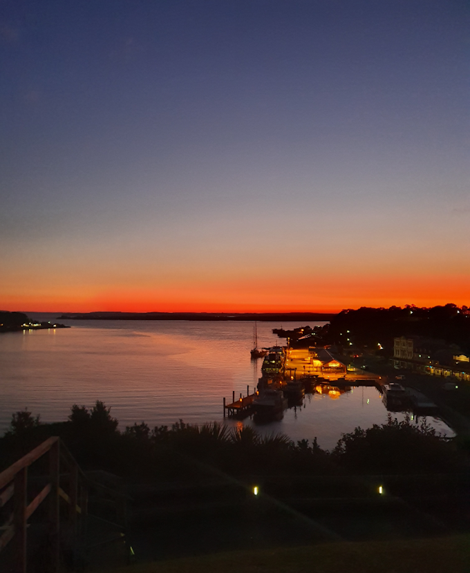 Sunset over Strahan