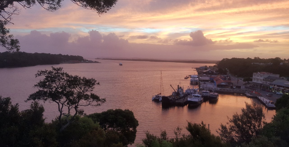 Sunset over Strahan