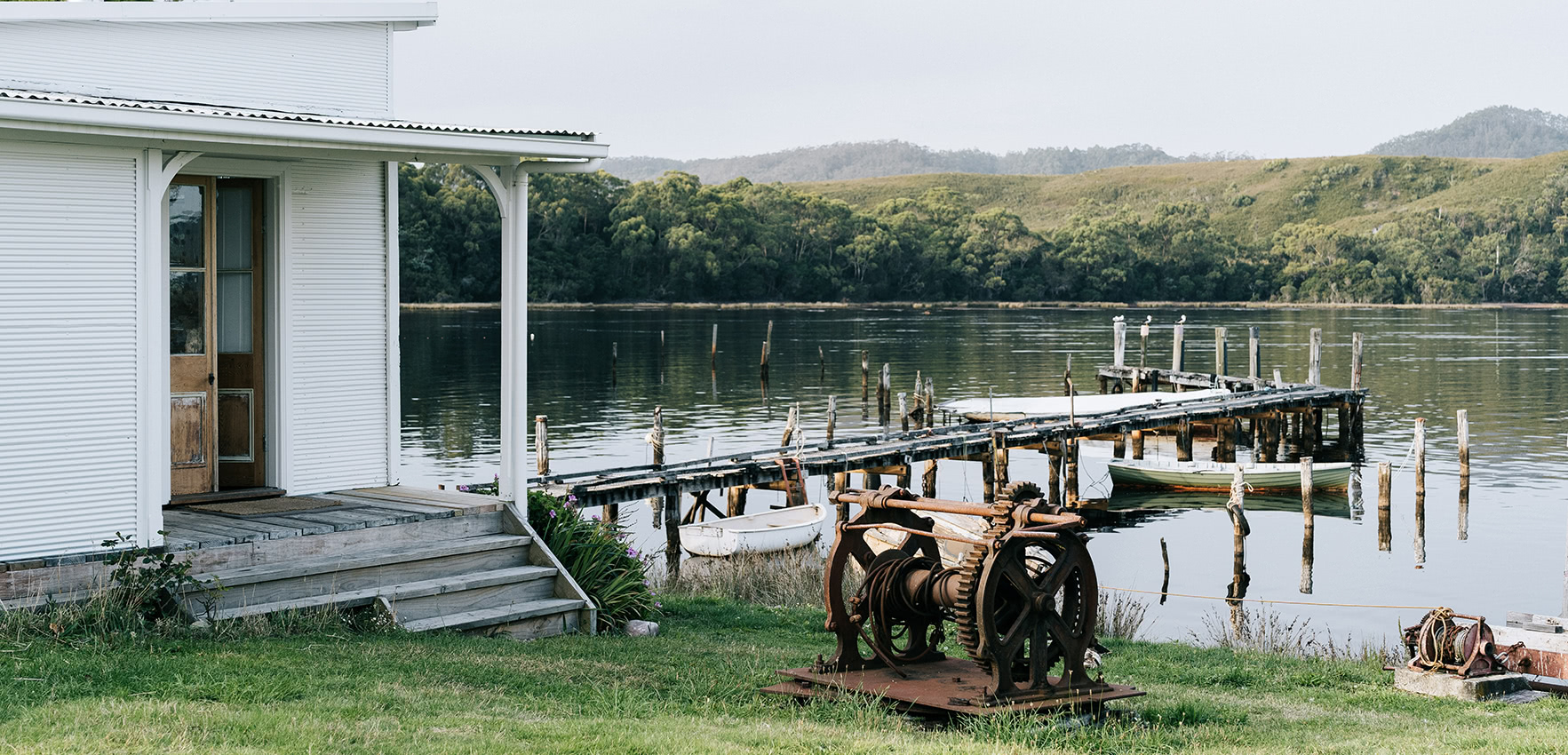 Private jetty.
