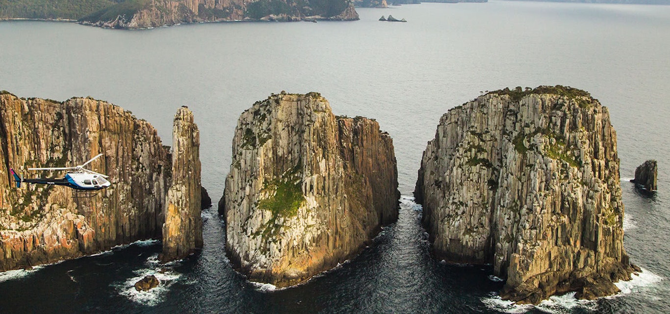Cape Hauy by air Rocky ocean views.
