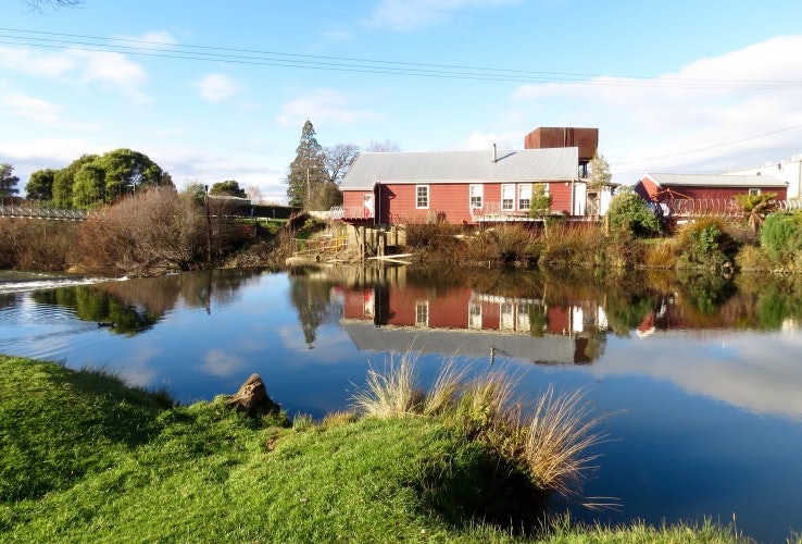 The Meander River Weir at Deloraine