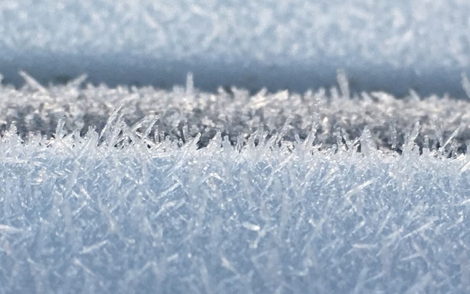 Frost on a car in Launceston
