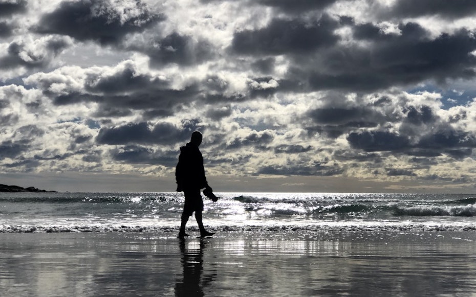 Beach walk at Bicheno