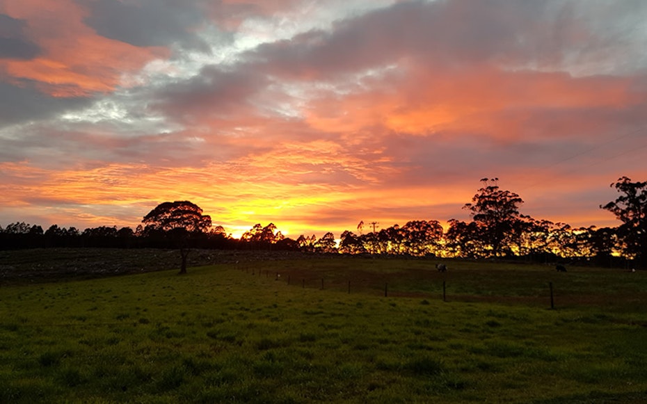 Sunset at Milabena