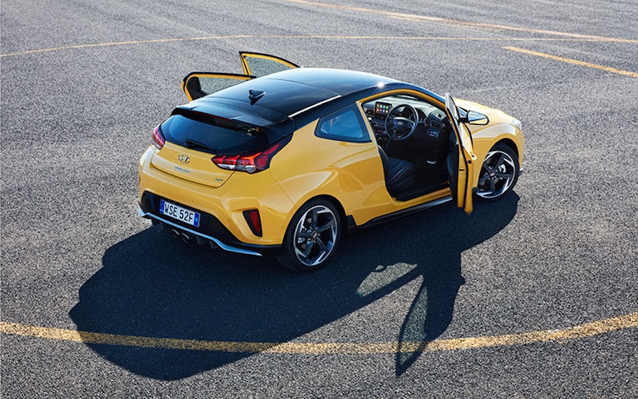 Hyundai Veloster on tarmac