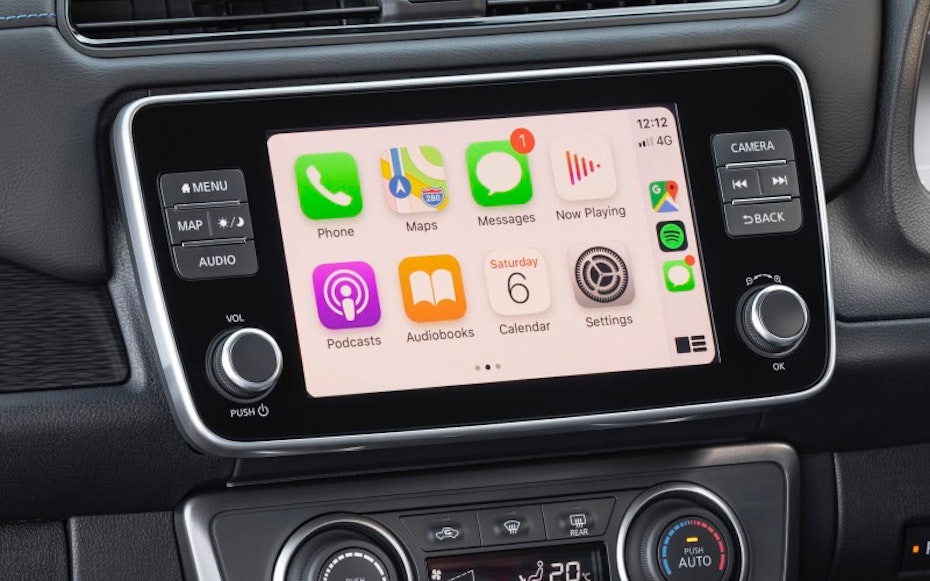Nissan Leaf touch-screen display