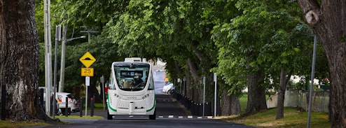 Driverless bus.
