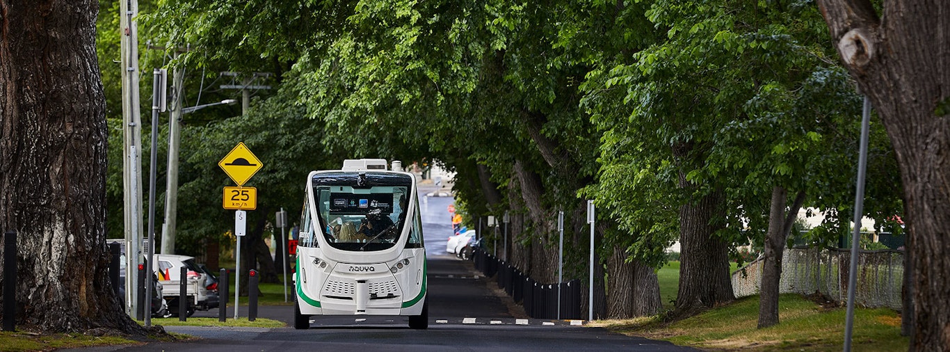 Driverless bus.