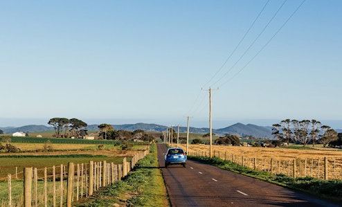 A rural Tasmanian road