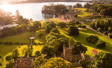 Aerial view of Port Arthur Historic Site