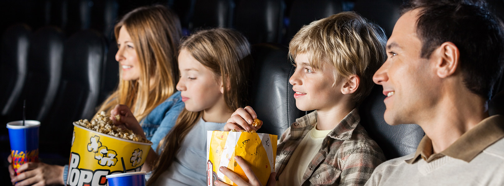 Family at the movies.