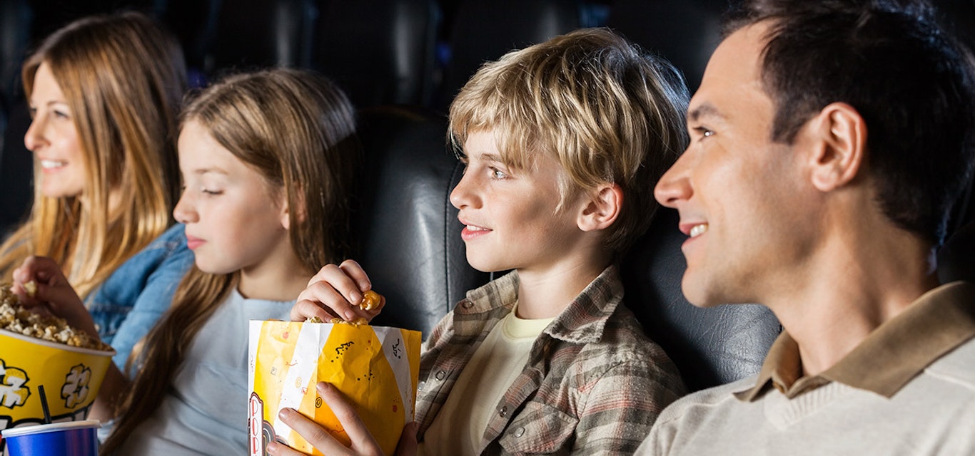 Family at the movies.