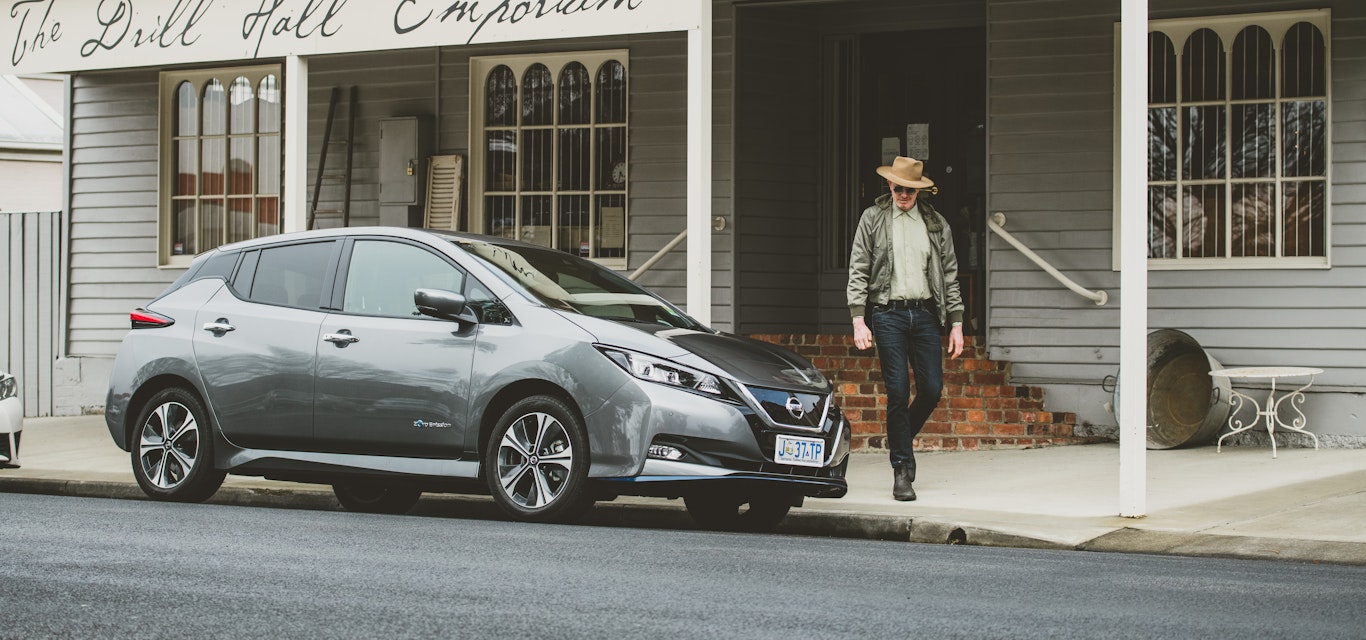 Credit: Stu Gibson Man approaching car in New Norfolk