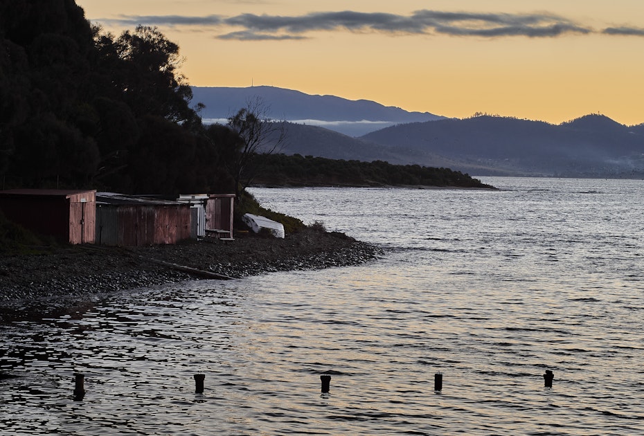 Dodges Ferry boat sheds