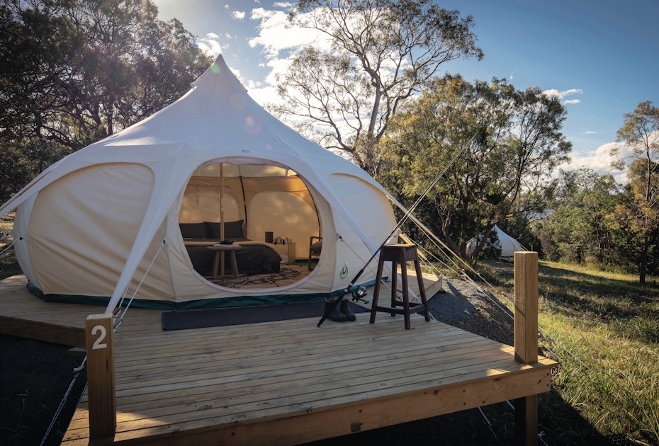 Spring Bay Mill glamping tent