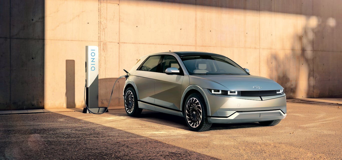 Hyundai IONIQ 5 charging front angle